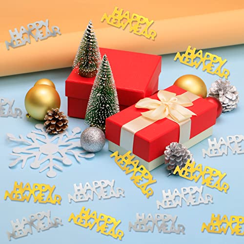 HOWAF New Year Glitter Confetti Table Decorations