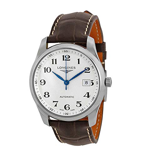 Longines Master Silver Dial Brown Leather Watch