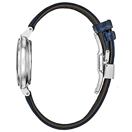 Bulova Ladies' Moon Phase Diamond Watch, Blue Strap