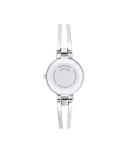 Movado Women's Diamond Accent Watch, Silver/Black