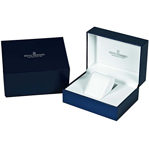 Revue Thommen Men's 'Diver' Blue Dial Rose Goldtone Stainless Steel Automatic Swiss Made Watch