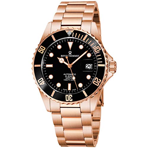 Rose Gold Diver Automatic Watch