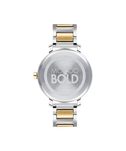 Movado Bold Women's Swiss Qtz Stainless Steel and Bracelet Casual Watch, Color: Two Tone (Model: 3600651)