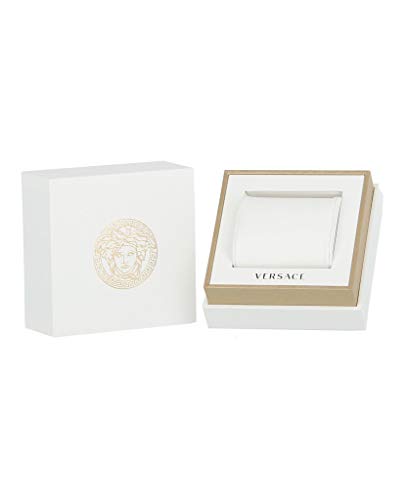 Versace Womens Black 38 mm V-Circle-Logomania Edition Watch VE8100919