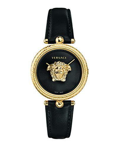 Versace Womens Black 34 mm Palazzo Empire Watch VECQ00118
