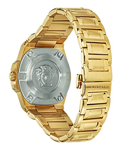 Versace Womens IP Yellow Gold 40 mm Chain Reaction Watch VEHD00520