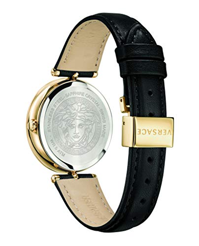 Versace Womens Black 34 mm Palazzo Empire Watch VECQ00118