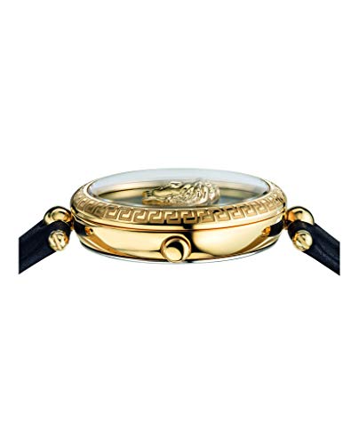Versace Womens Black 34 mm Palazzo Empire Watch VECQ00118