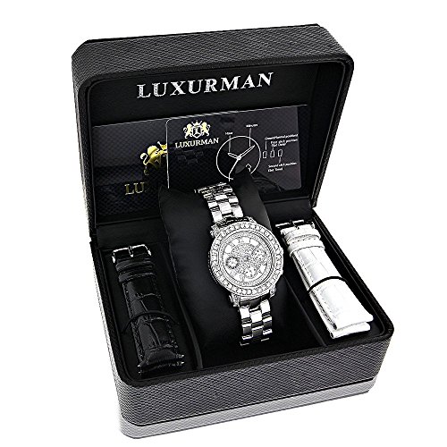 LUXURMAN Ladies Diamond Watch 3ctw of Diamonds
