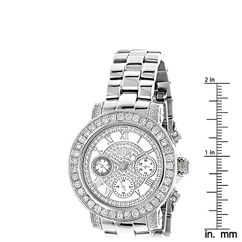 LUXURMAN Ladies Diamond Watch 3ctw of Diamonds