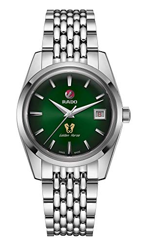 Rado Golden Horse Automatic Watch, Silver & Green