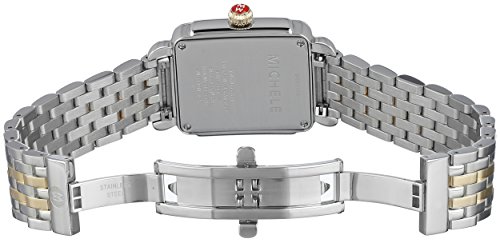 MICHELE Women's MWW06V000042 Deco 16 Diamond-Accented Stainless Steel Watch