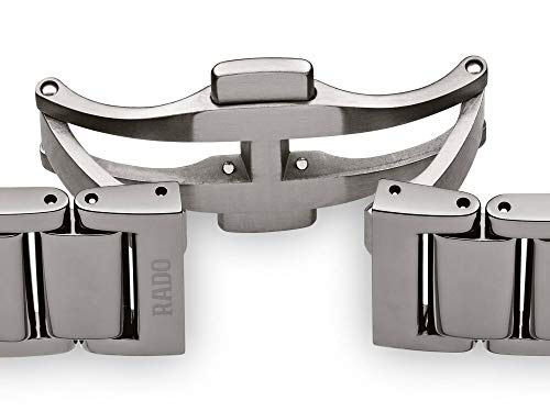 Rado True Square Swiss Automatic Watch with Ceramic Strap, 21 (Model: R27083202), Silver