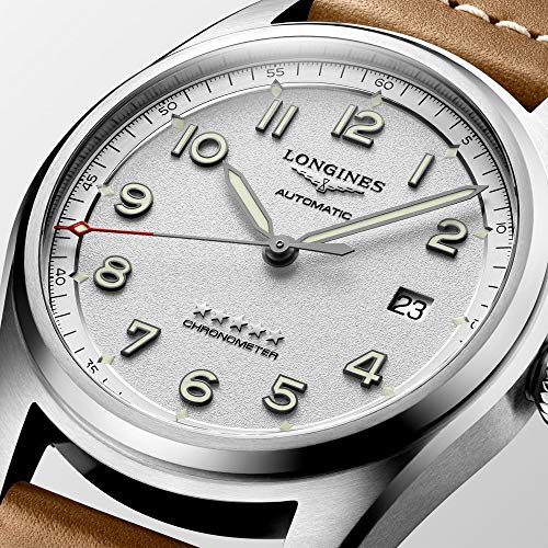 Men's Longines Spirit Chronometer Watch - White Dial