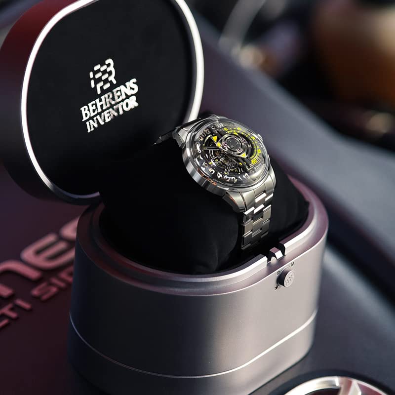 Behrens Men's Swiss Skeleton Steampunk Watch
