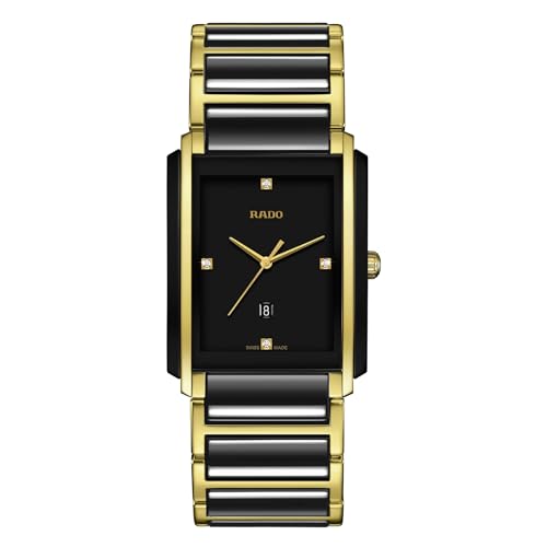 Rado Diamond Dress Watch, Black & Gold