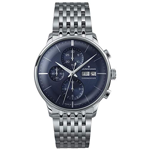 Junghans Meister Chronoscope Automatic Chronograph Watch - Blue Face