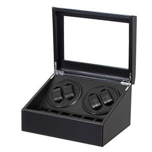4-Motor Automatic Watch Winder with Leather Case
