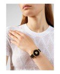 Versace Womens Black 37 mm Palazzo Empire Greca Watch VEDV00119