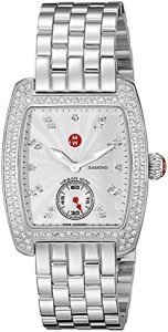 MICHELE Women's MWW02A000508 Urban Mini Analog Display Swiss Quartz Silver Watch