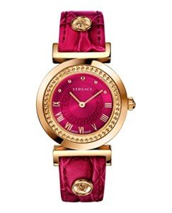 Versace Rose Gold Women's Vanity Strap Watch