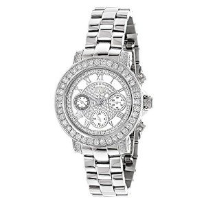 LUXURMAN Ladies Diamond Watch 3ctw of Diamonds