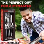 Alpha Grillers BBQ Tools Set for Grill Lovers
