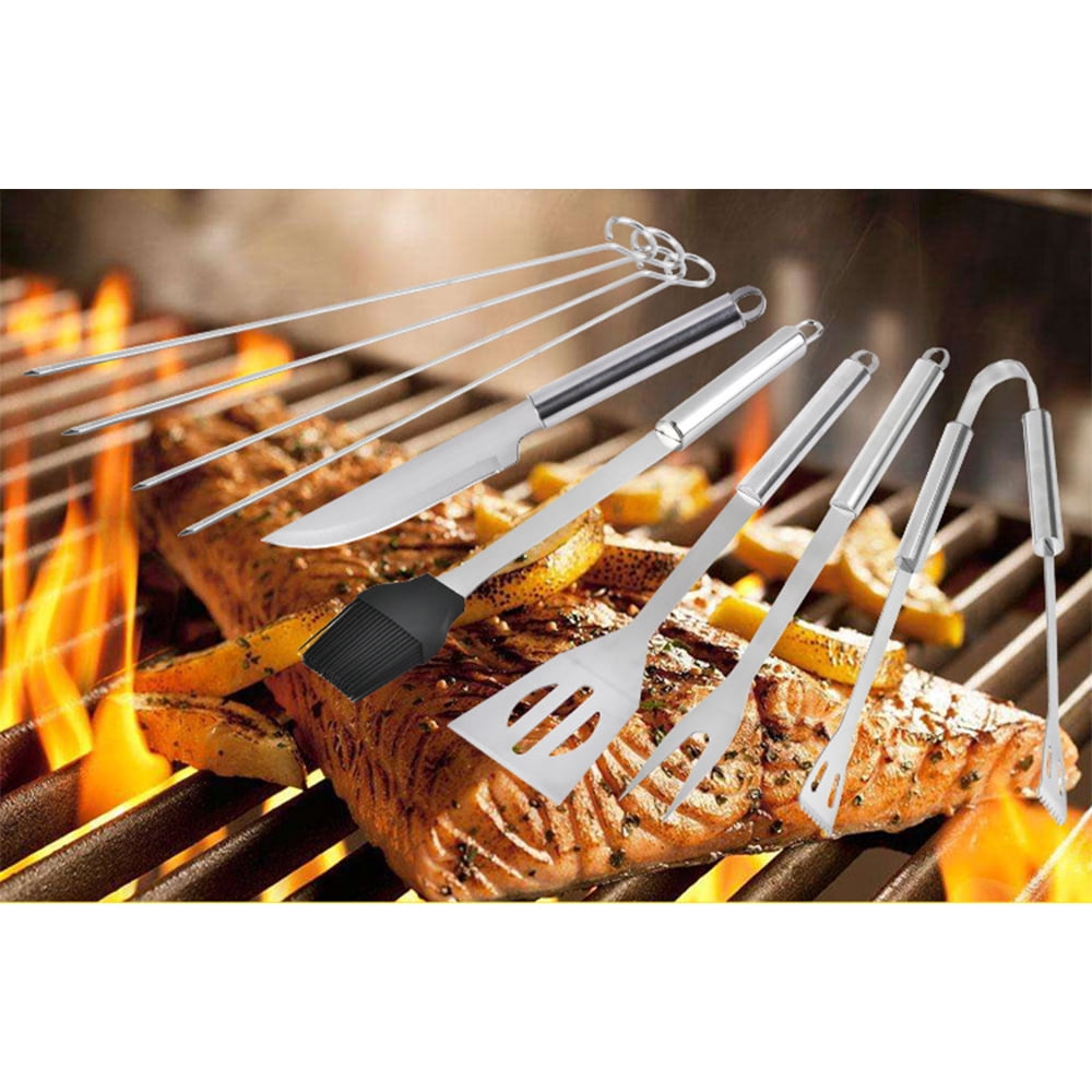 Meidong BBQ Tools Set: 9-Piece Stainless Steel Kit