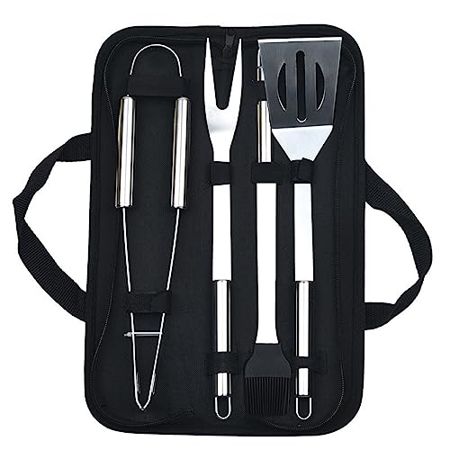 Outdoor BBQ Grill Set with Stainless Steel Accessories