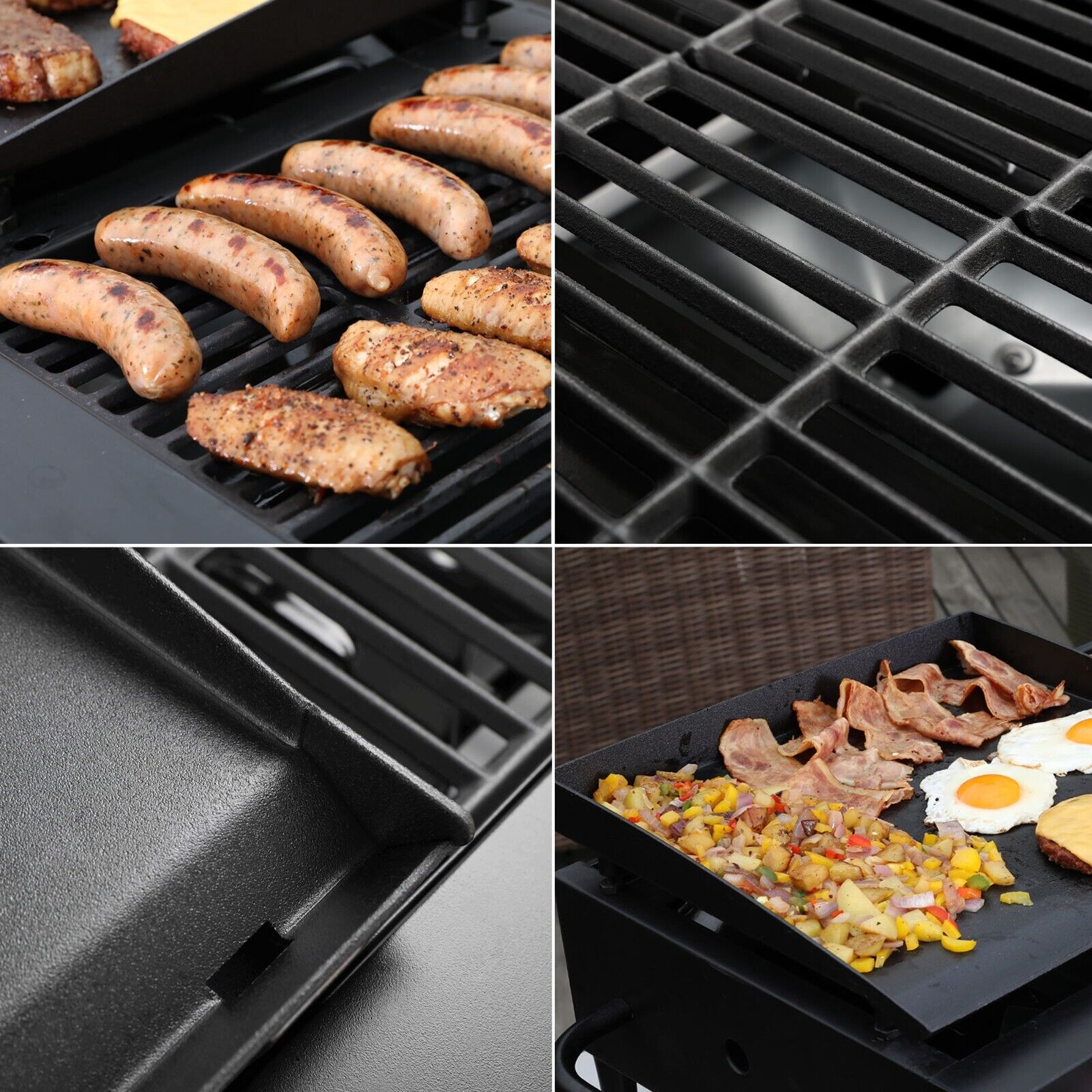 Royal Gourmet Tabletop Griddle & Gas Grill Combo