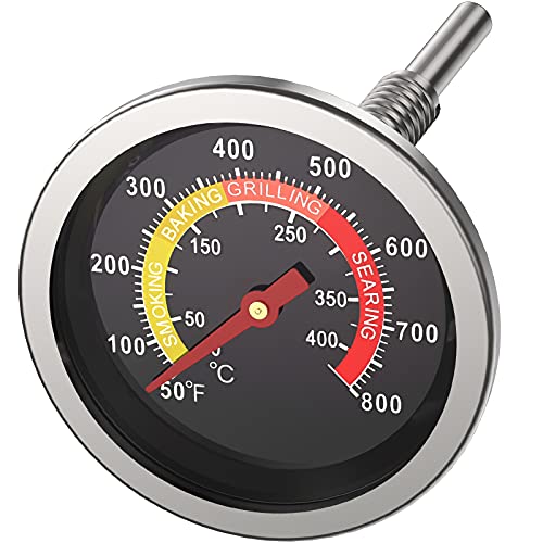 BBQ Grill Temperature Gauge, 2.36" with 4 Colored Zones