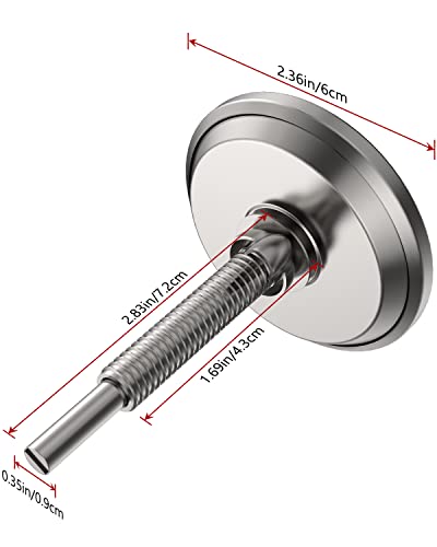 BBQ Grill Temperature Gauge, 2.36" with 4 Colored Zones