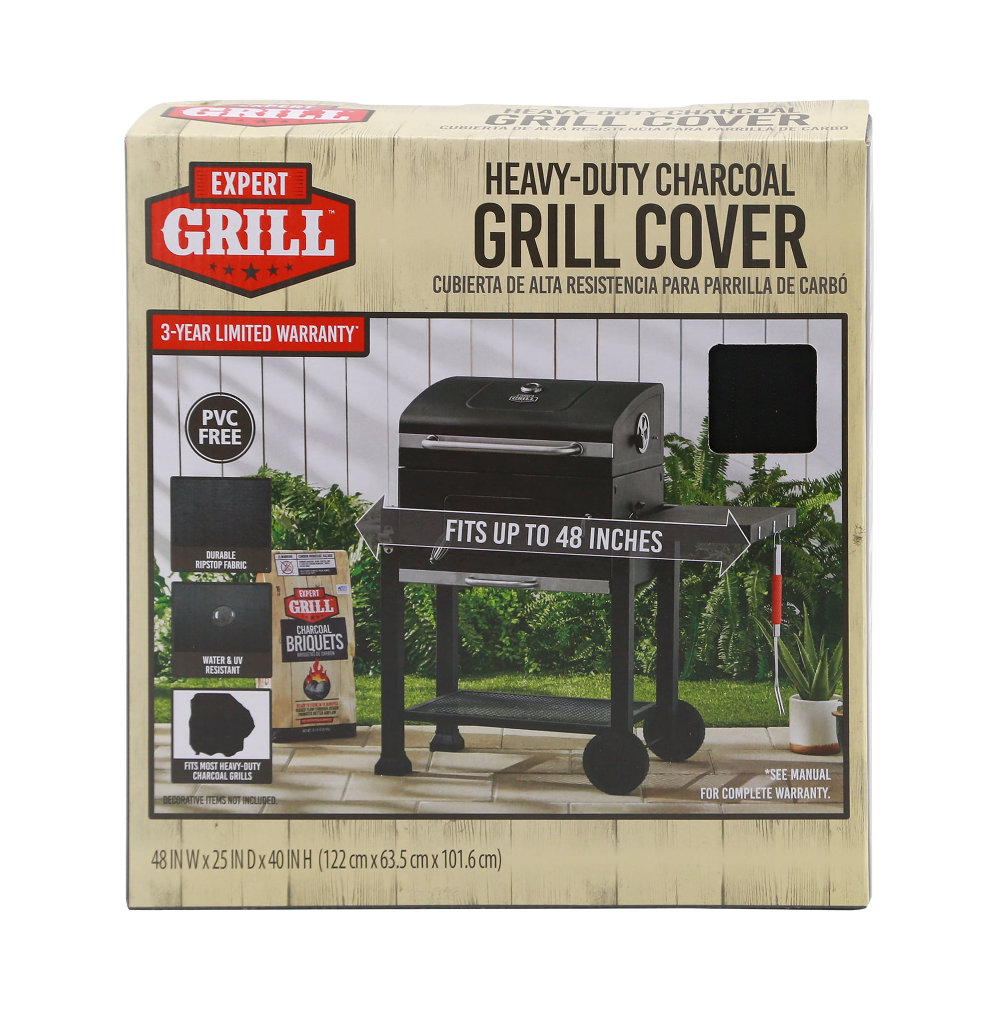 Heavy Duty Charcoal Grill Cover by Expert Grill