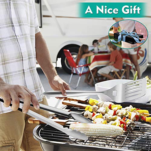 HaSteeL Stainless Steel BBQ Utensil Set