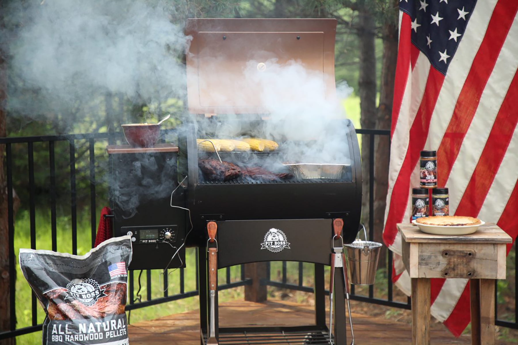 Pit Boss 700 Wood Pellet Grill with Flamebroiler