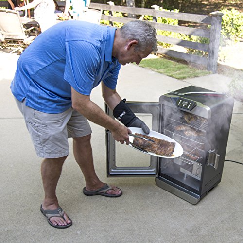 Char-Broil Digital Electric Smoker, Deluxe, Silver BBQ Grills