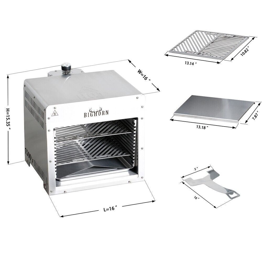 1500°F Infrared Steak BBQ Grill Stainless Steel