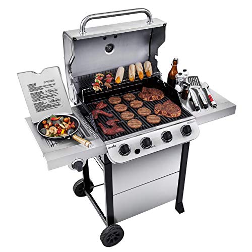 Char-Broil 4-Burner Grill with Side Burner - Stainless Steel