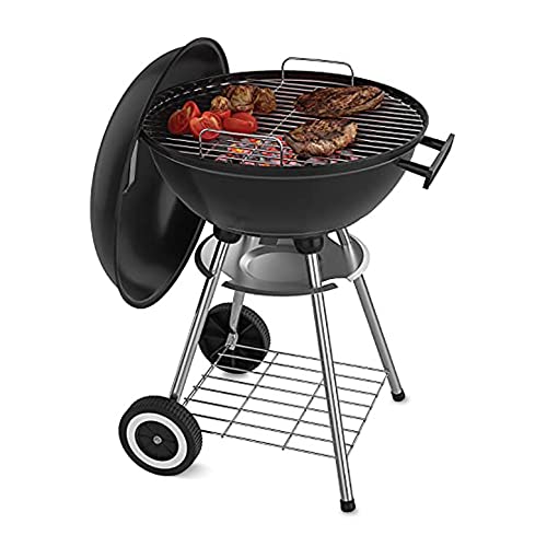 Portable BBQ Grill with Wheels - Heavy Duty 18