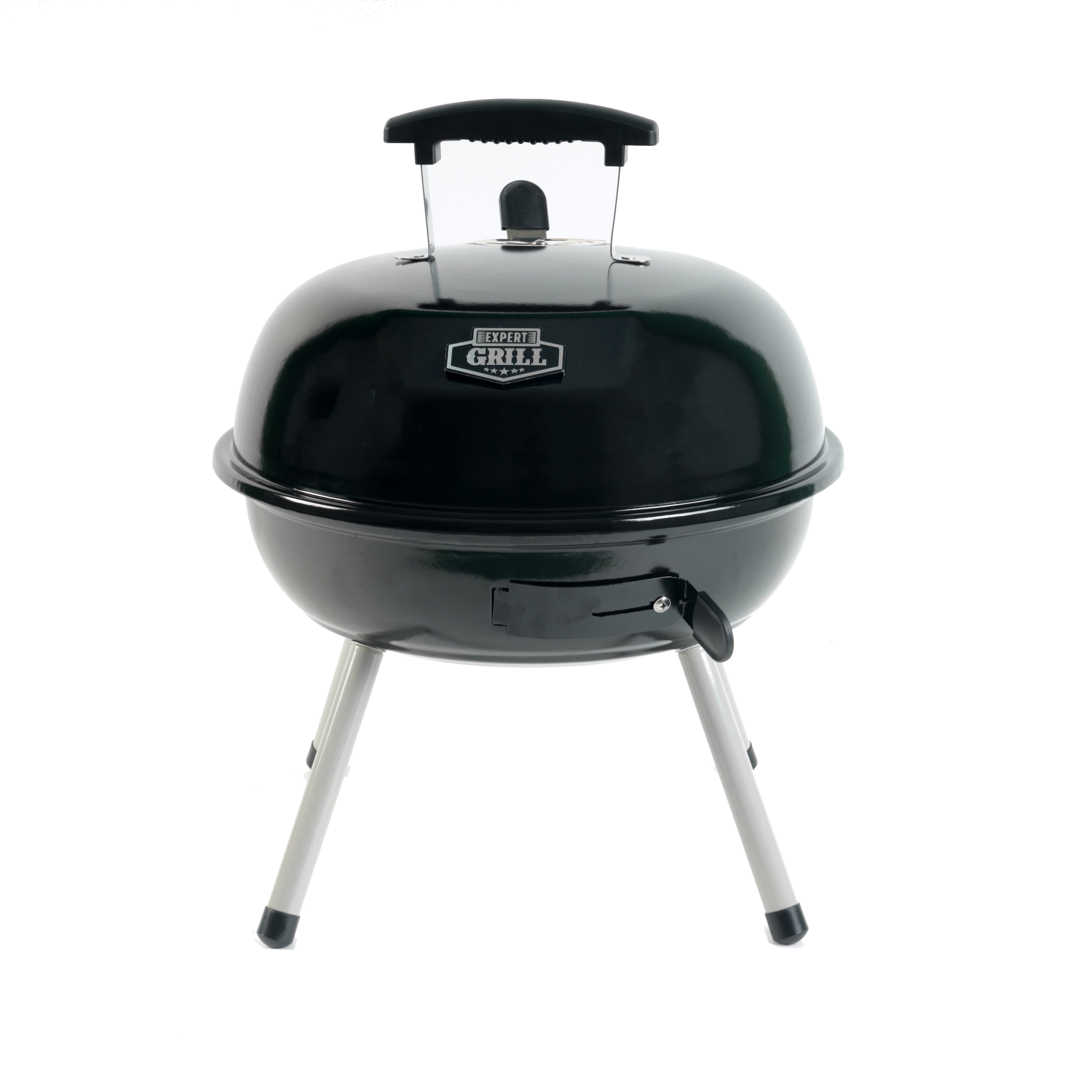 Portable Charcoal Grill - 14.5'' Expert Grill, Black