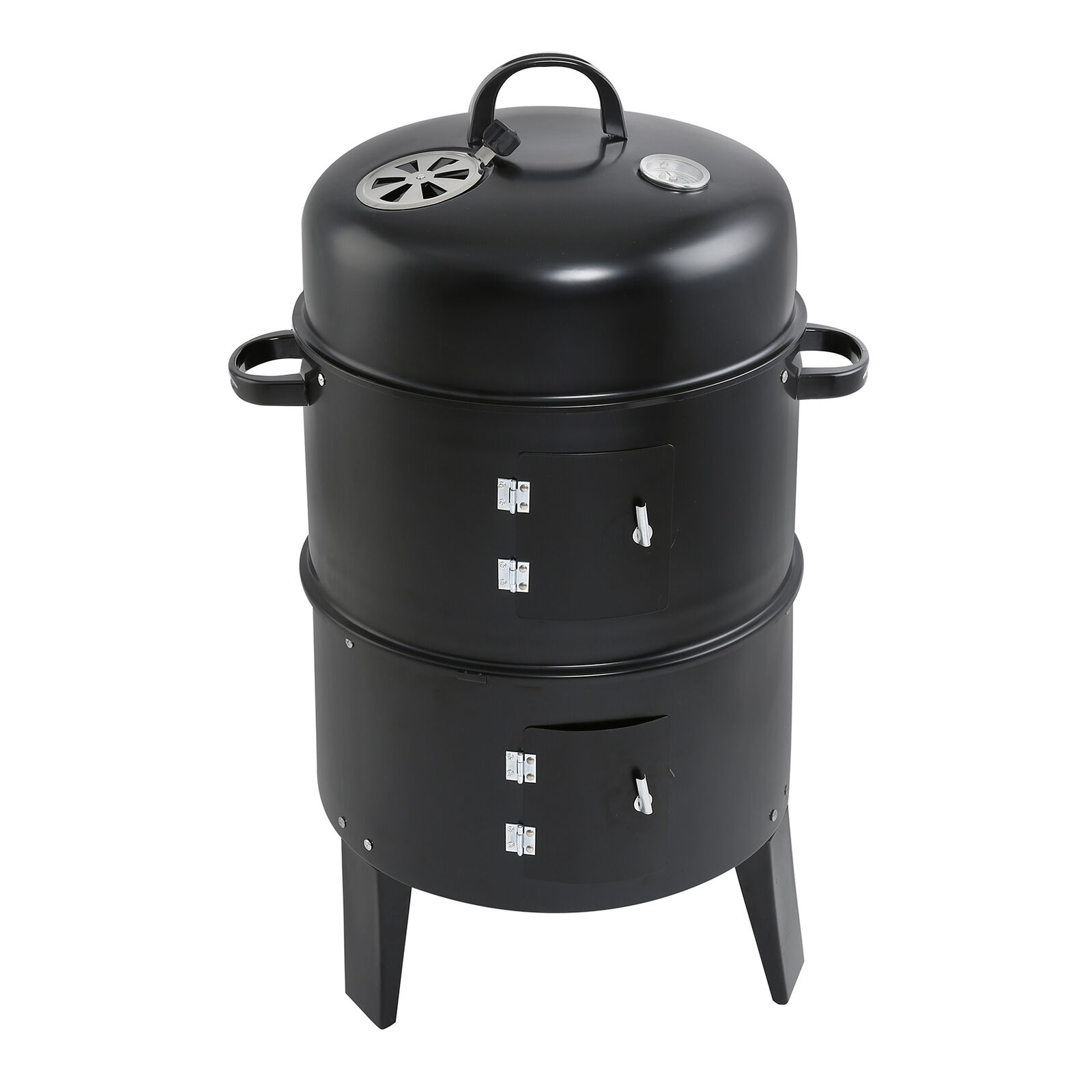 32" Outdoor Vertical 3in1 Charcoal Smoker BBQ