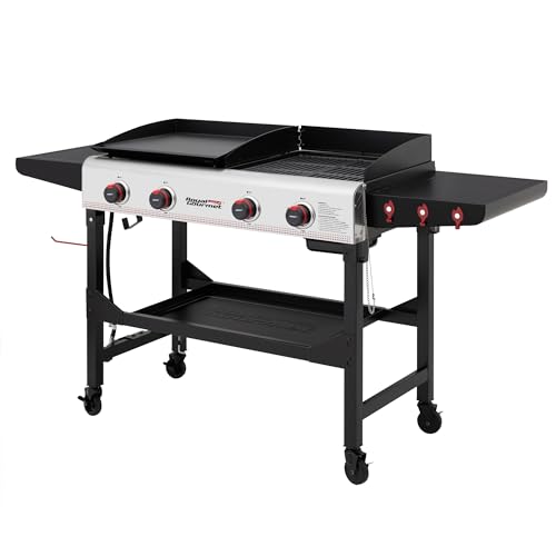 Royal Gourmet 4-Burner Portable Propane Grill Combo