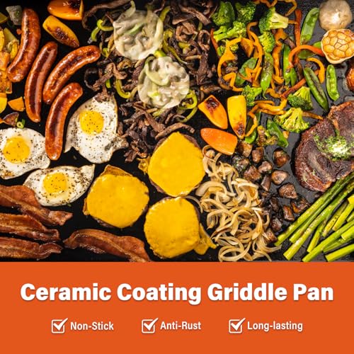 Hykolity 4 Burner Flat Top Gas Griddle