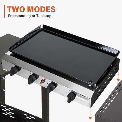 Hykolity 4 Burner Flat Top Gas Griddle