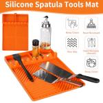 Silicone Griddle Mat and Spatula Set for BBQ