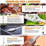 38-Piece Stainless Steel BBQ Grill Tools Set
