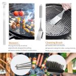 11-Piece Stainless Steel BBQ Grill Accessory Set