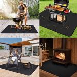 UBeesize Large Fireproof Under Grill Mat