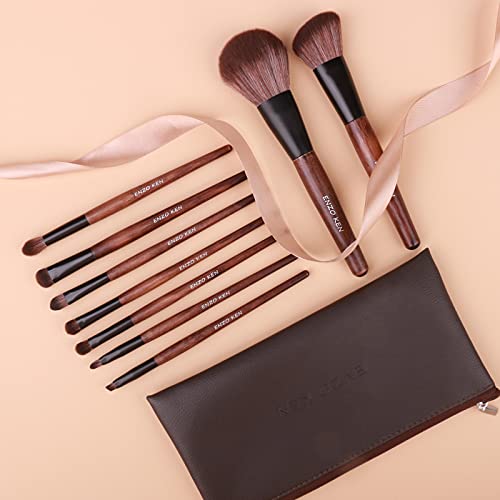 Luxury Organic Bamboo Makeup Brush Set by ENZO KEN