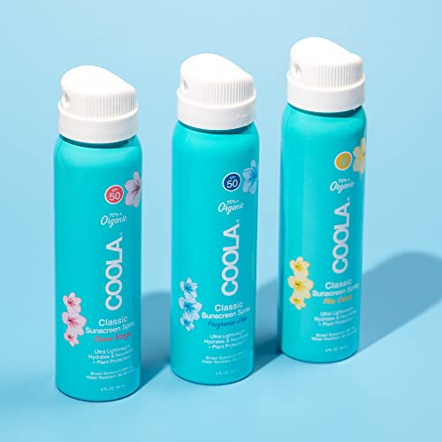 COOLA SPF 50 Organic Sunscreen Spray, 2 Fl Oz